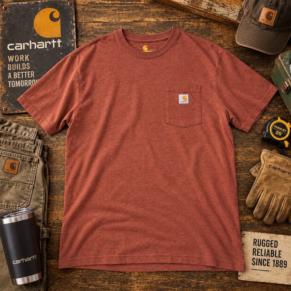 Carhartt K87 Pocket T-Shirt Mens Xl Regular Fit Heavyweight Short Sleeve
